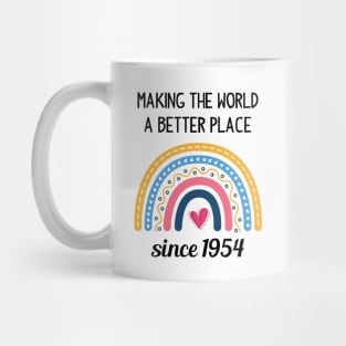 Making The World Better Since 1954 69th Birthday 69 Years Old Mug